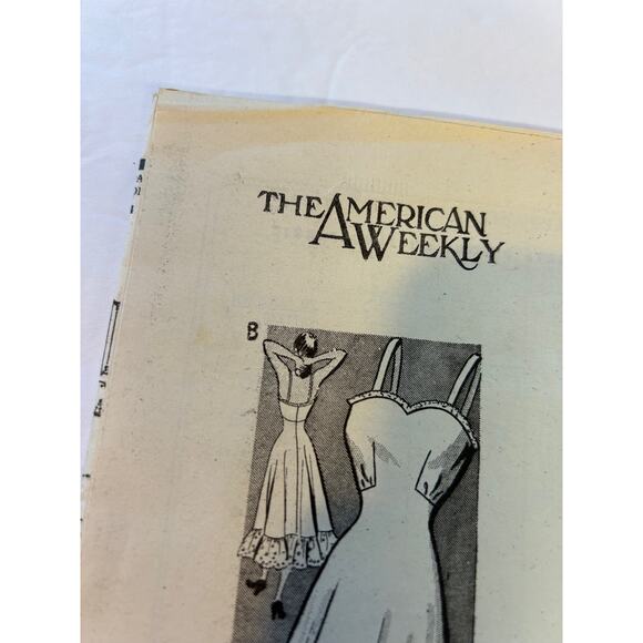Vintage 1940's American Weekly Mail Order Pattern #3826 Misses Slip Size 16 - Picture 2 of 7